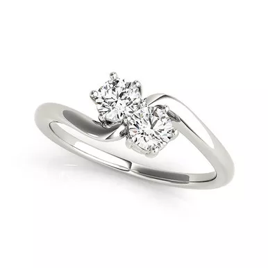 1/2 CT. T.W. Two-Stone Diamond Ring in 14KGold