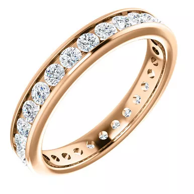 1.25ct. Diamond Eternity band 3.5mm in 14k Rose gold