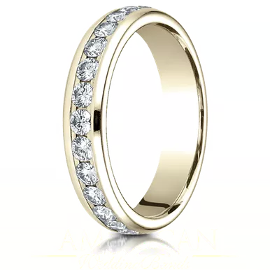 1.5ct. DiamondEternity band 4mm in 18k Yellow gold