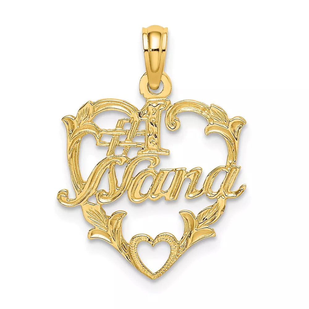 10K #1 NANAin Heart Charm