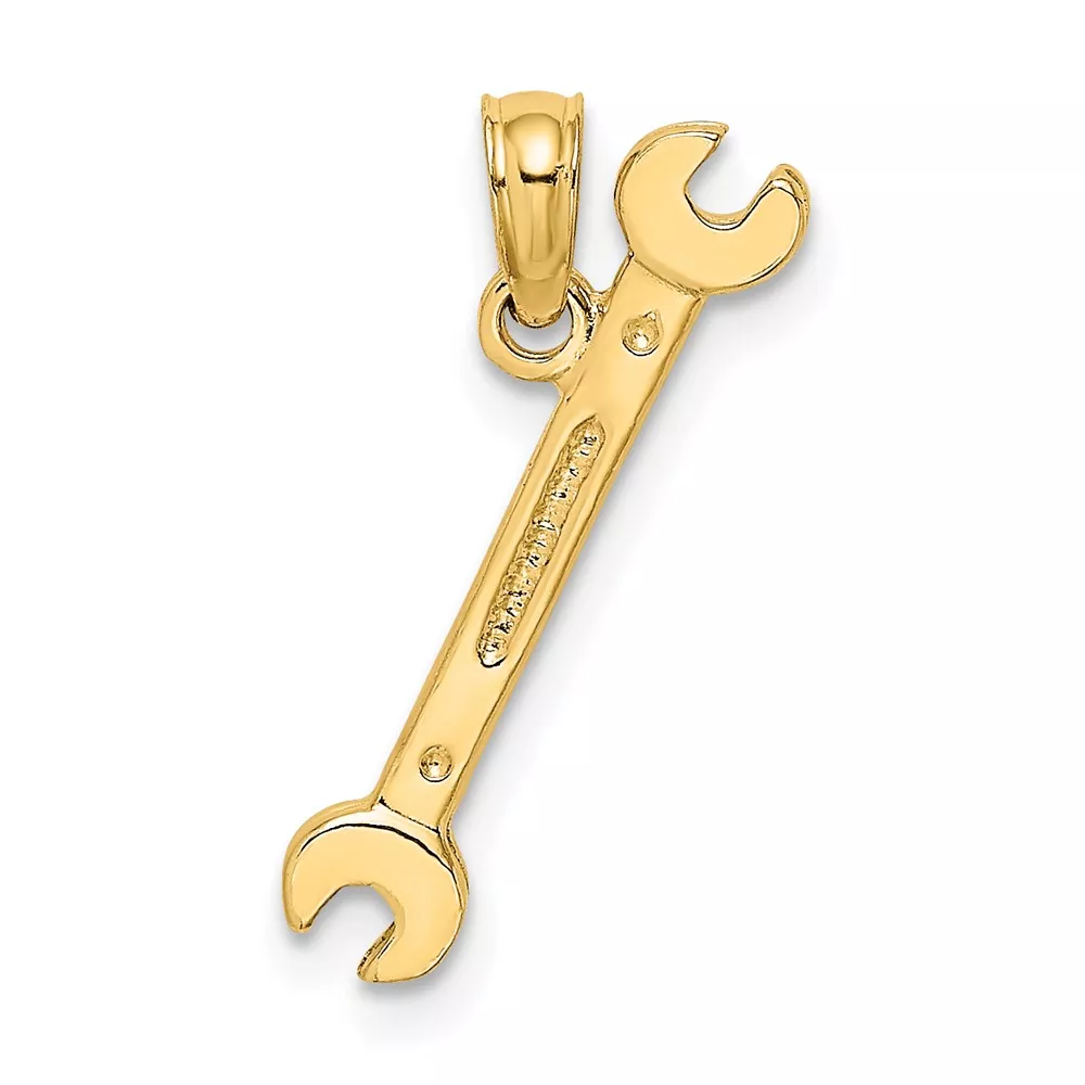 10K 3-D Double Open-Ended Wrench Charm
