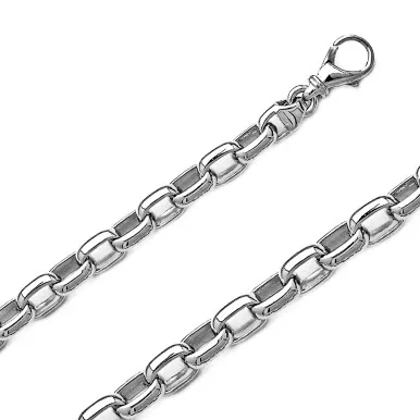 10k White Gold 6.9mm Rolo Chain 18 Inches