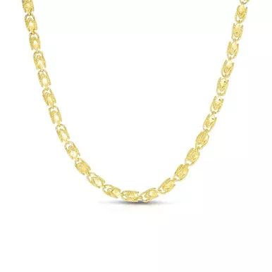 14k Gold 3.3mm Marquis Link Chain 20 Inches
