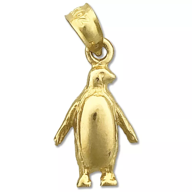 14K Gold Antarctic Penguin Charm