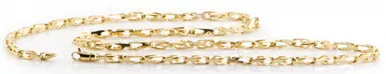 14k Gold Fancy Hand Made Chain 4.4mm 30 Inches