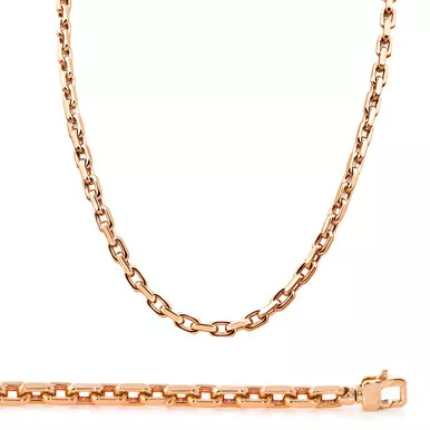 14K Rose Gold 5mm Handcrafted Rolo Bracelet 9 Inches