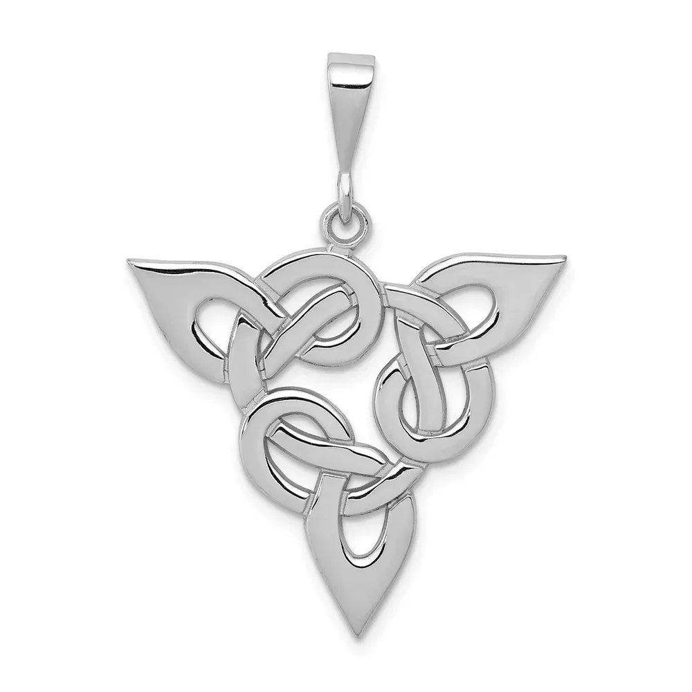14k White Gold Trinity Pendant