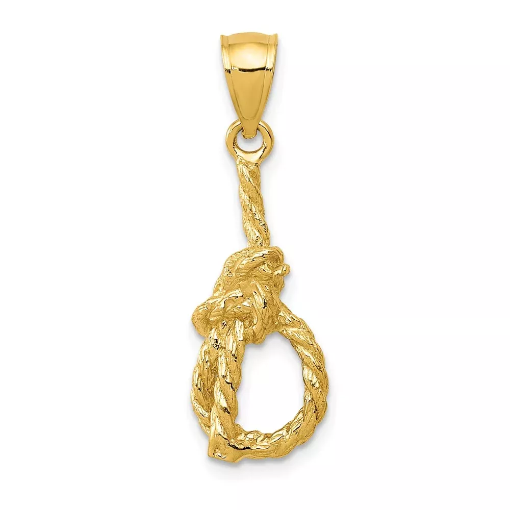14k Yellow Gold Sailor's Knot Pendant