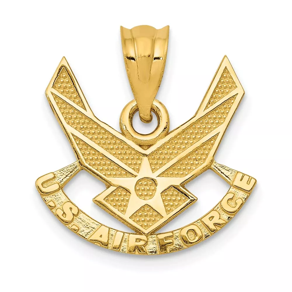 14k Yellow Gold U. S. AIR FORCE Pendant