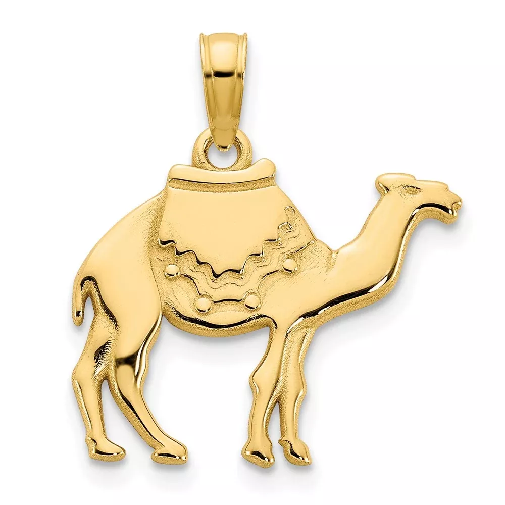 14k Yellow Goldy Camel Charm