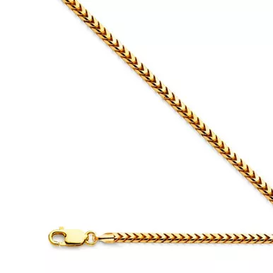 18k Gold Franco Chain 3mm 26 Inches