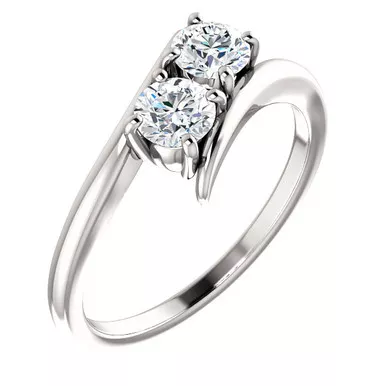 2/3 CT. T.W. Two-StoneDiamond Ringin 14K Gold