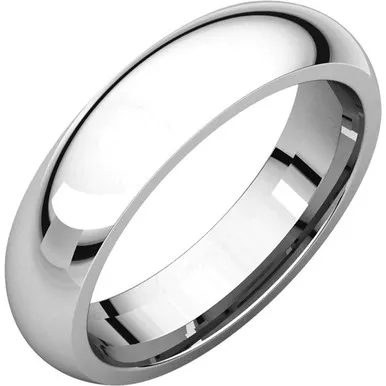 950 Palladium 5mm High Polished Comfort Fit Wedding Band