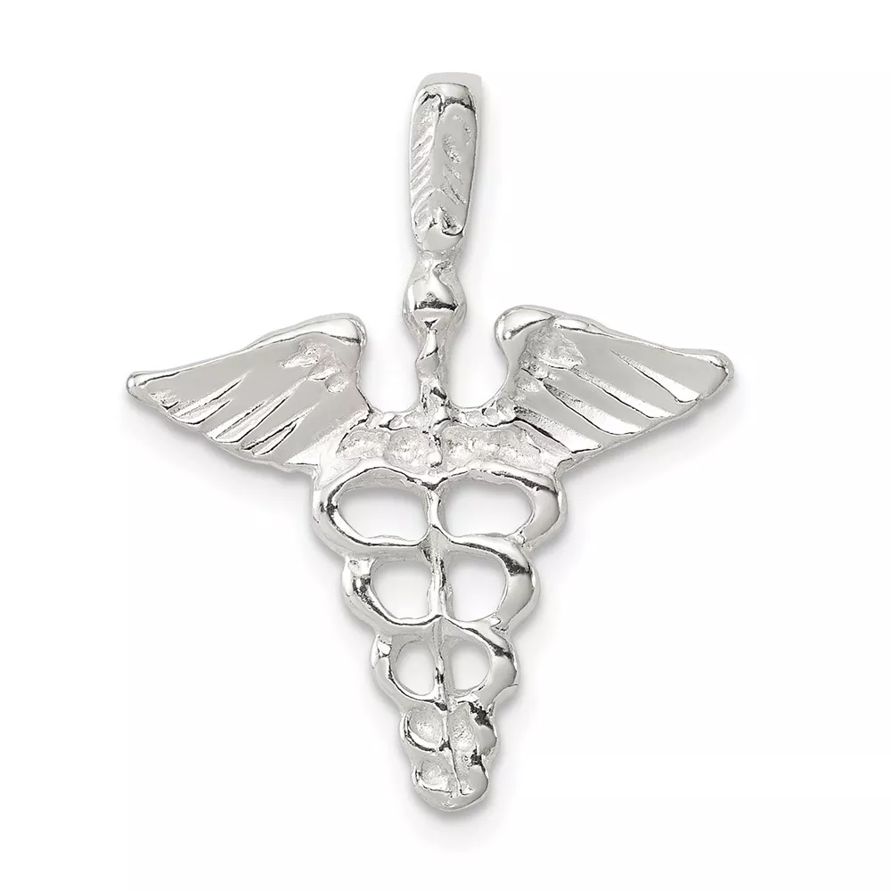 Sterling Silver Caduceus Charm