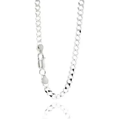 Sterling Silver (Nickle Free)4.5mm Curb Link Chain 22 Inches