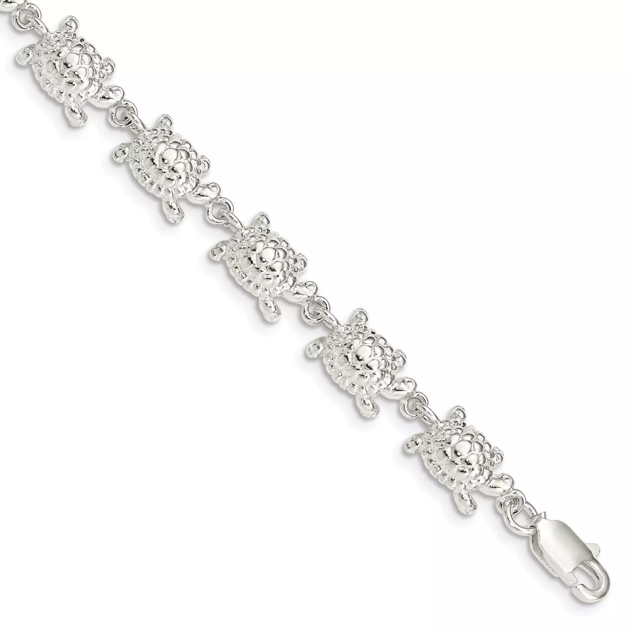 Sterling Silver Turtles Bracelet