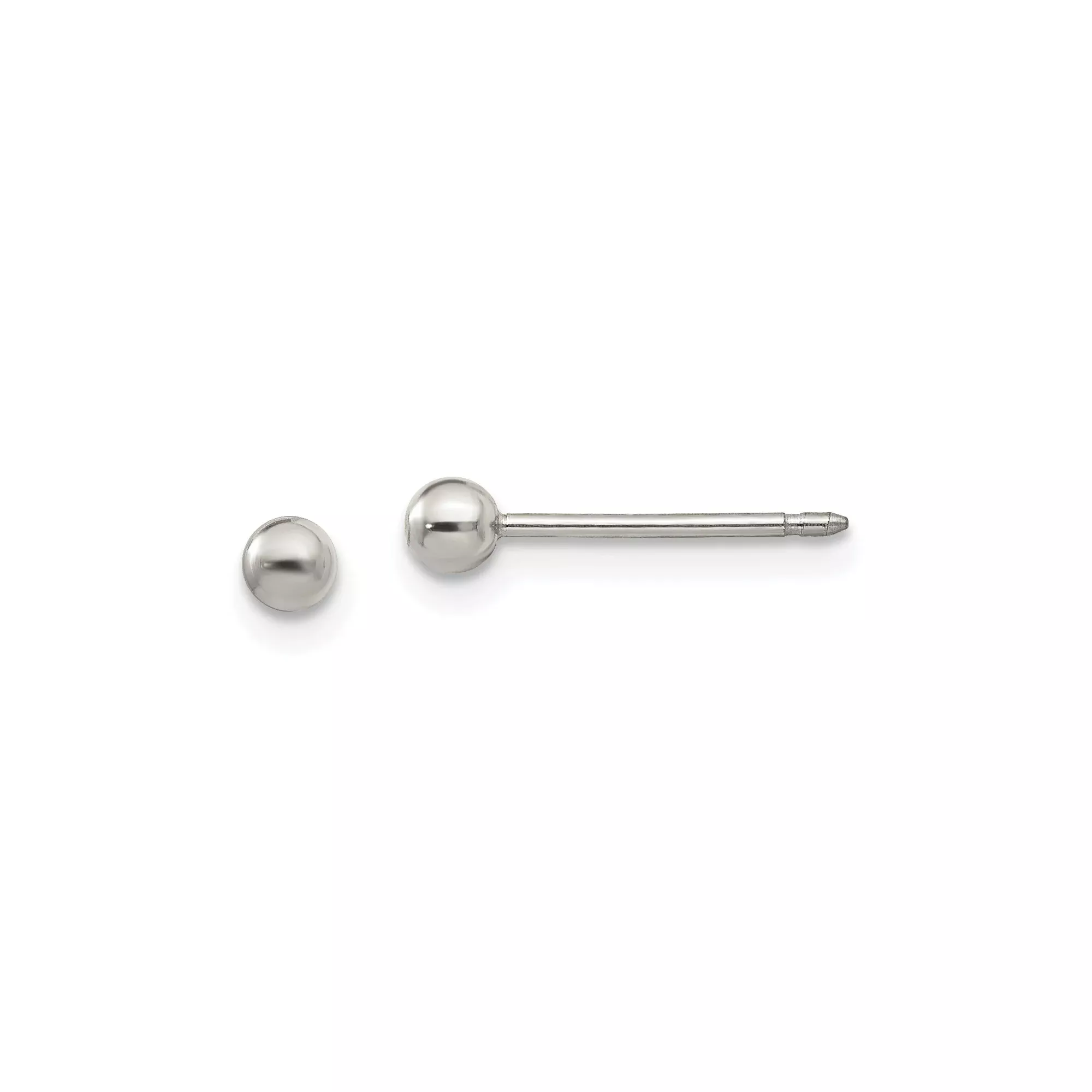 Titanium Ball Stud Earrings, Hypoallergenic Lightweight Minimalist Design for Sensitive Ears